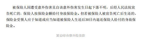 旅游失蹤什么保險能賠？